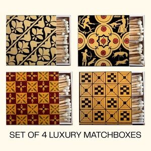 Set of 4 Luxury Matchboxes